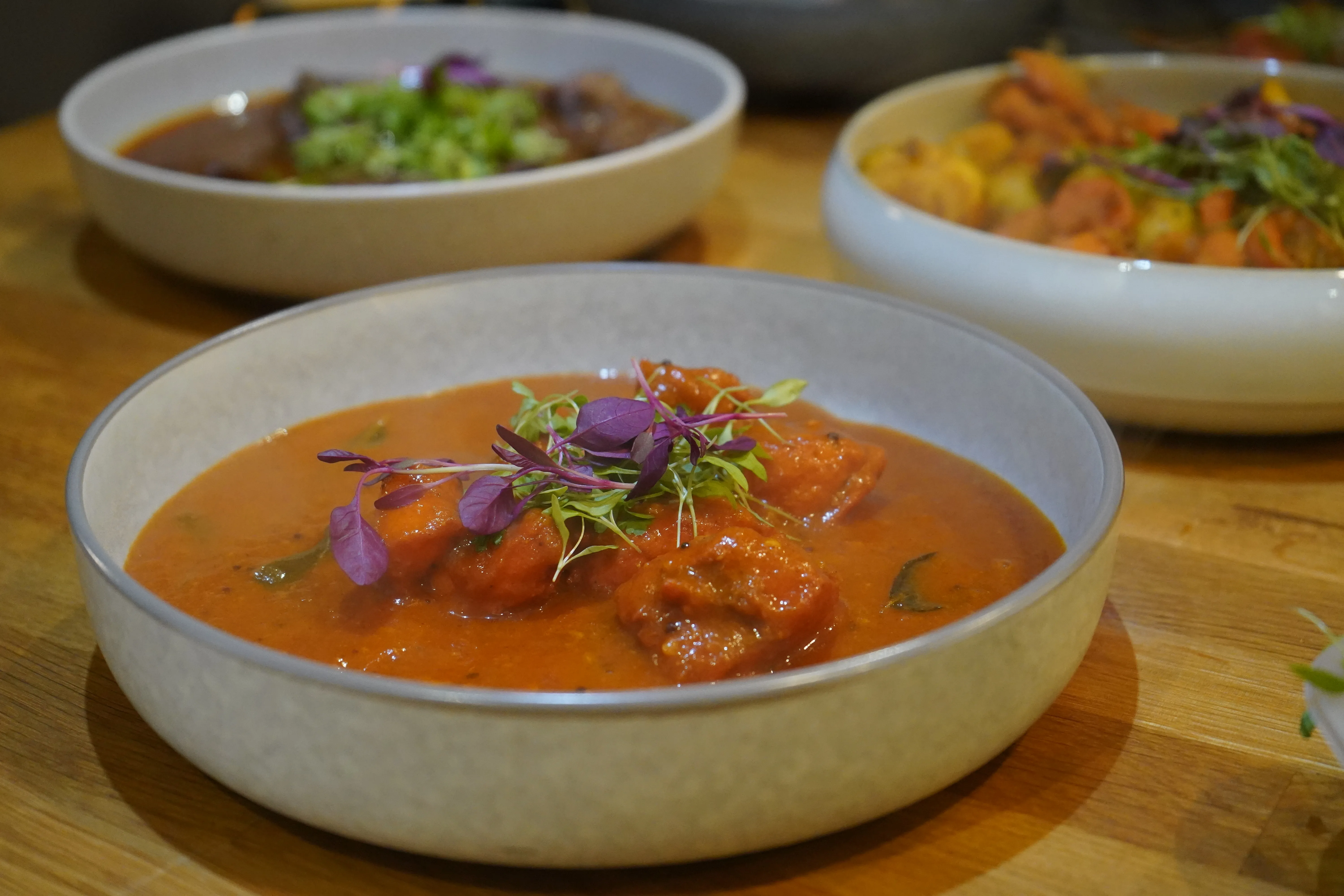 A course from a Plated By Jubz pop-up night